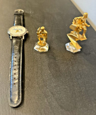 2 Gold Tone Replacement Star Trek Chess Pieces Franklin Mint + BONUS Watch