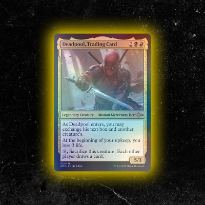 FOIL - Deadpool, Trading Card - Custom Magic: The Gathering Card - High-Quality