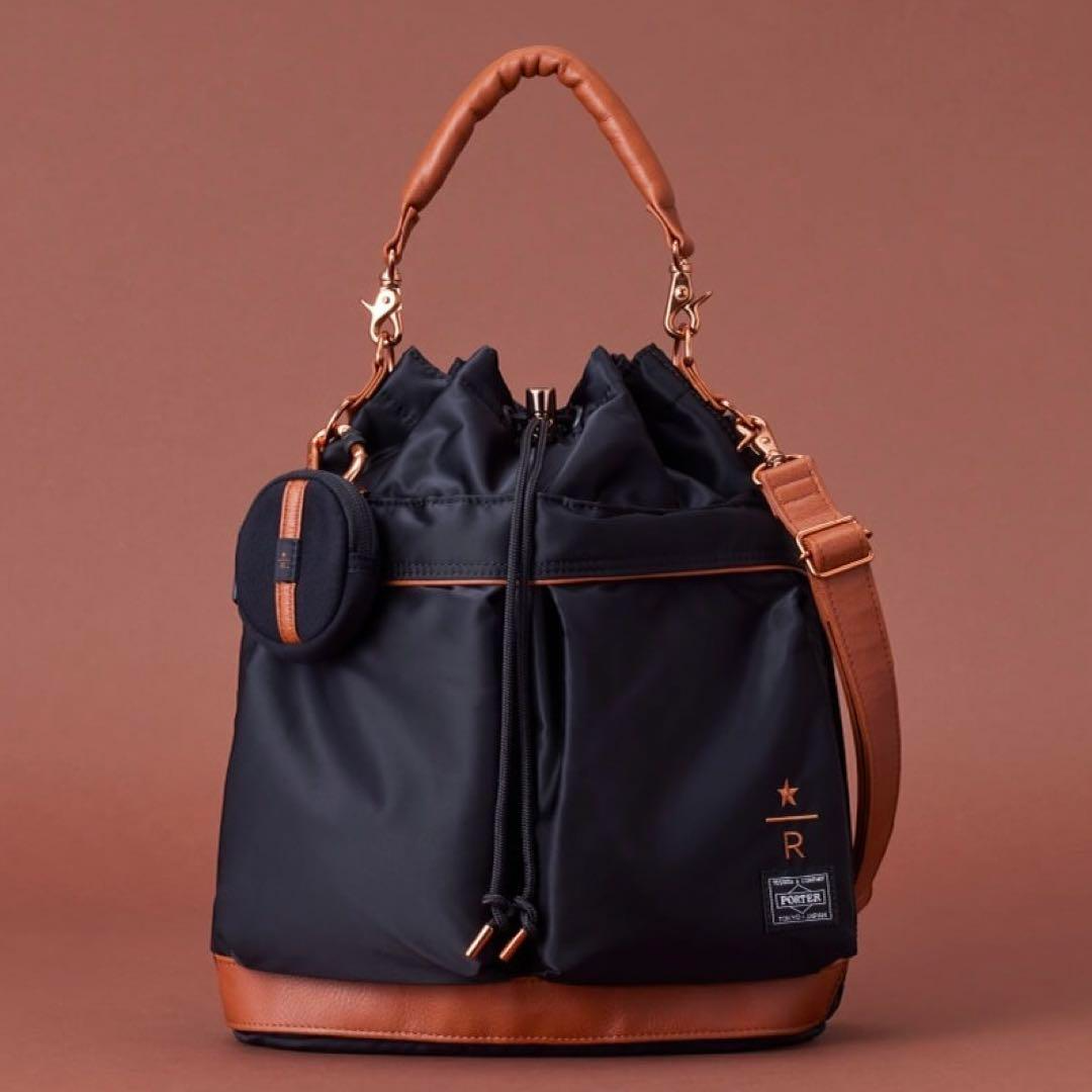 STARBUCKS Reserve x PORTER Coffee Bean Shape 2 Way Tool Bag STARBUCKS Reserve x PORTER Coffee Bean Shape 2 Way Tool Bag
