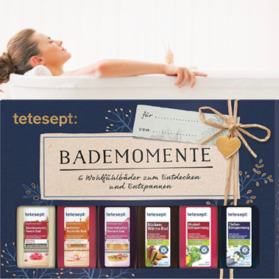 tetesept Bäder Geschenkset Bademomente  Badezusatz Probierset mit 6 sorten