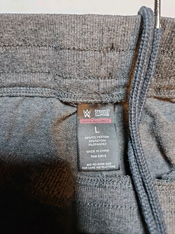 Pantalones deportivos TAPOUT cintura elástica con logotipo de la Federación de Lucha Talla Grande Foto 4 de 4