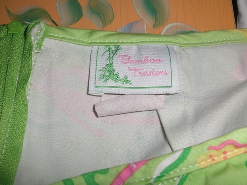 Bamboo Traders Green & Pink Skort Scuba Diving Motif Size 6 - Picture 3 of 3