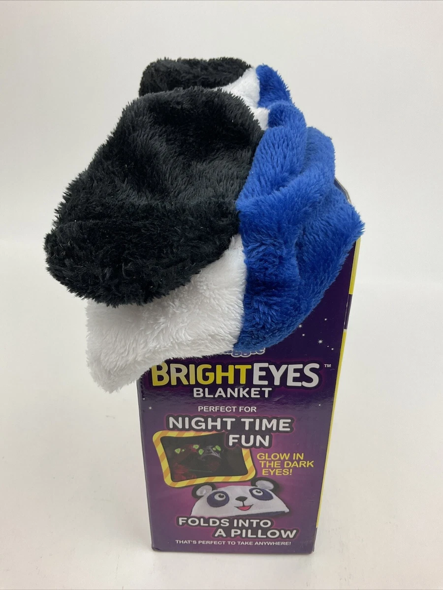 SNUGGIE BRIGHT EYES PANDA SNUGGIE GLOW IN DARK EYES WRAP HOOD BLANKET Velveteen