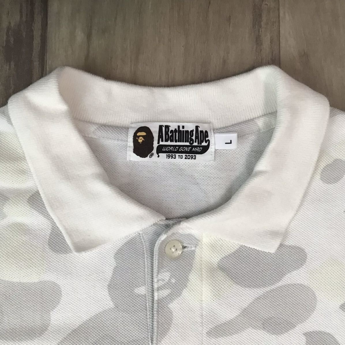 Glow in the Dark BAPE City camo polo shirt White A Bathing Glow in the Dark BAPE City camo polo shirt White A Bathing