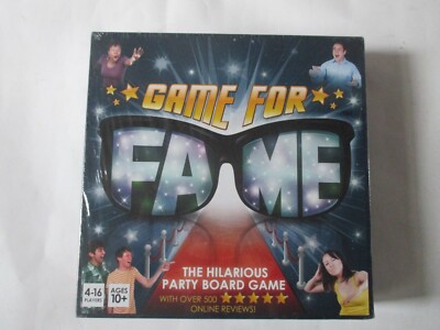 Game For Fame The Hilarious Party Brettspiel Neu & Versiegelt.