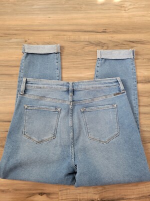 Kancan Buttonfly Jeans Sz 13/30 High Waist-Distressed-Cuffed New