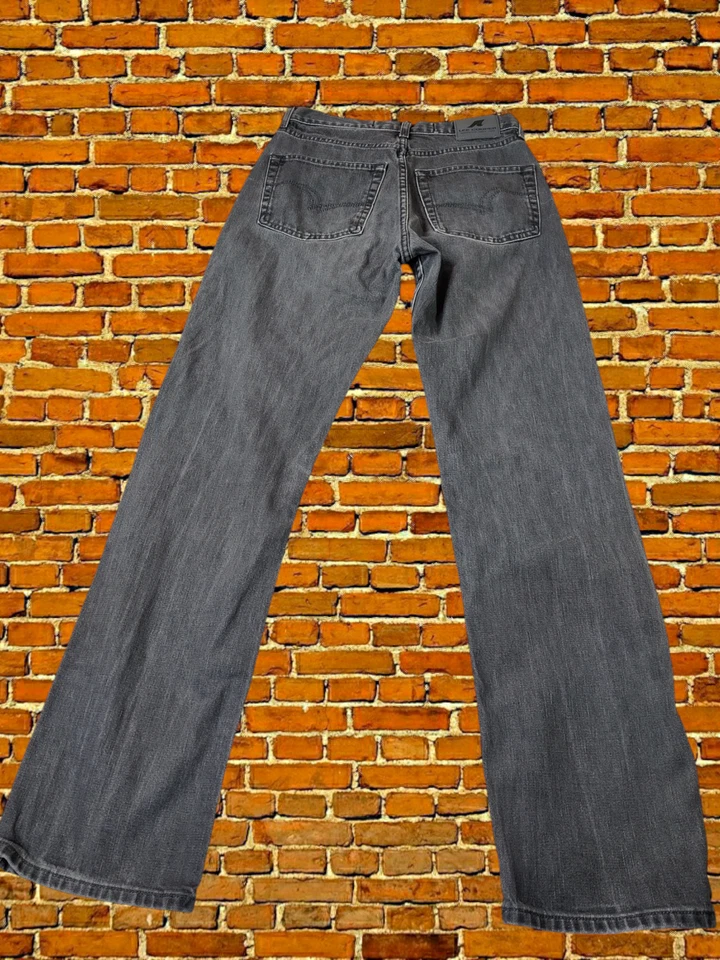 WOMENS LEE COOPER UK 12 L32" GREY WASH MID RISE STRAIGHT LEG DENIM JEANS TROUSER - Image 2 of 4