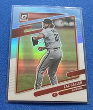 2021 Donruss Optic Carolina Blue & White #149 Zac Gallen Arizona Diamondbacks