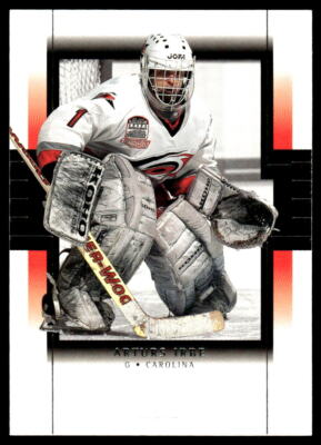 1999-00 SP Authentic #17 Arturs Irbe Carolina Hurricanes Hockey Card