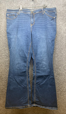 Torrid Medium Wash Luxe Slim Boot Cut Plus W22 R Jeans Western Cowgirl