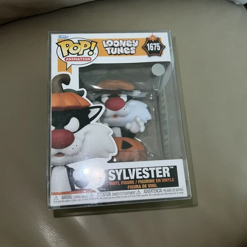 FUNKO POP ANIMATION LOONEY TUNES SYLVESTER 1675 VINYL FIGURE IN POP PROTECTOR