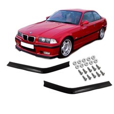 GT Evo Spoiler Ecken SET Schwarz Flaps Spoilerlippe passt f�r BMW E36 90-99 M3 M