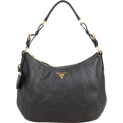 Prada Vitello Daino Leather Hobo Shoulder Bag Tasche