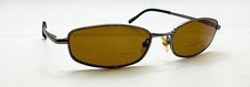 Vintage Kirkland Signature Samba Brown Oval Metal Sunglasses FRAMES ONLY Italy