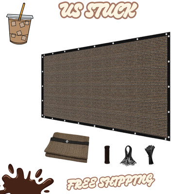 90% Sun Shade Cloth 10' x 14' - Pergola Cover with Grommets & Privacy Screen