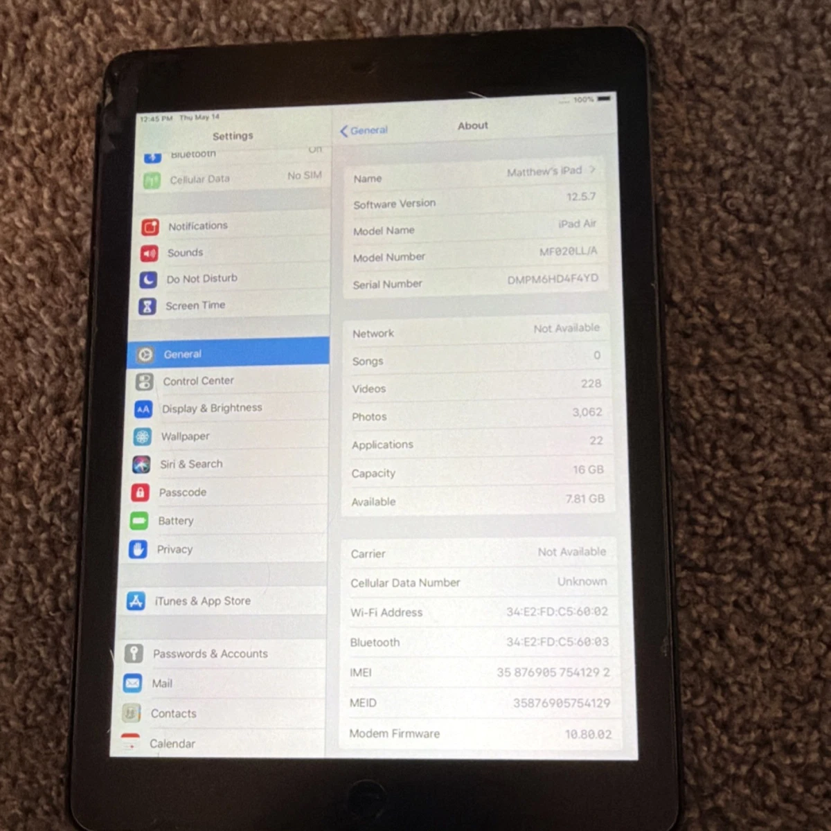 Unlocked 16GB iPad Air 2 for sale | eBay