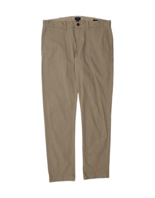 J. CREW Herren Flex Slim Chino Hose W32 L30 Beige Baumwolle CL03