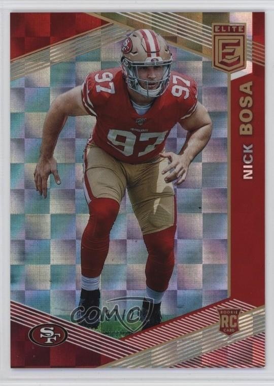 2019 Panini Donruss Elite Rookies Red 37/299 Nick Bosa #101 Rookie RC 7ba