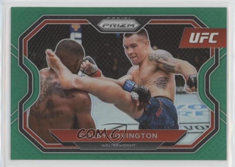 2021 Panini Prizm UFC Green Prizm Colby Covington #116 0o6v