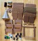 Vtg Lot Marx Original Fort Apache Walls And Gate Broken And Accessories Damaged