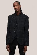  498 New John Varvatos Collection Button-Front Vest Jacket EU48 US38