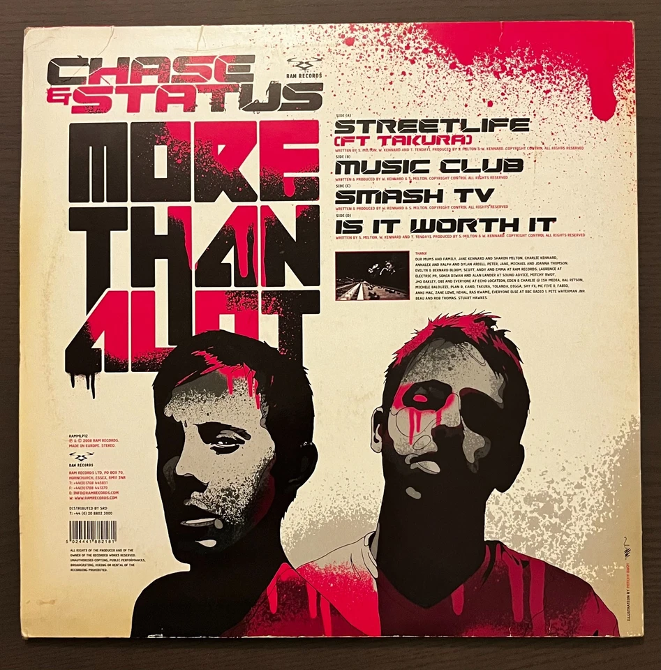 Chase & Status – More Than Alot - 2 x 12 inch LP Used Drum and Bass Vinyl - Image 2 of 4