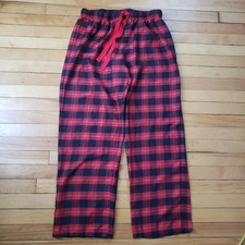 Disney Store Womens Pajama Pants XL Tartan Red Plaid Loungewear Christmas Comfy