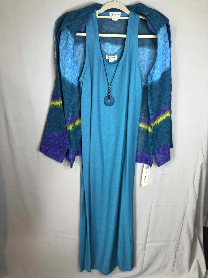 Vestido K Studio con chaqueta transparente nuevo con etiquetas talla 10 precio de venta sugerido por el fabricante 88 USD ropa de resort para madre del novio Foto 2 de 4