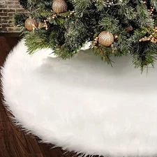White Christmas Tree Skirt,For Christmas Pencil t,Christmas Supplies 
