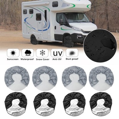 4Pcs Auto Radabdeckung Set Reifenabdeckung Wohnmobil Wohnwagen Radschutzhülle