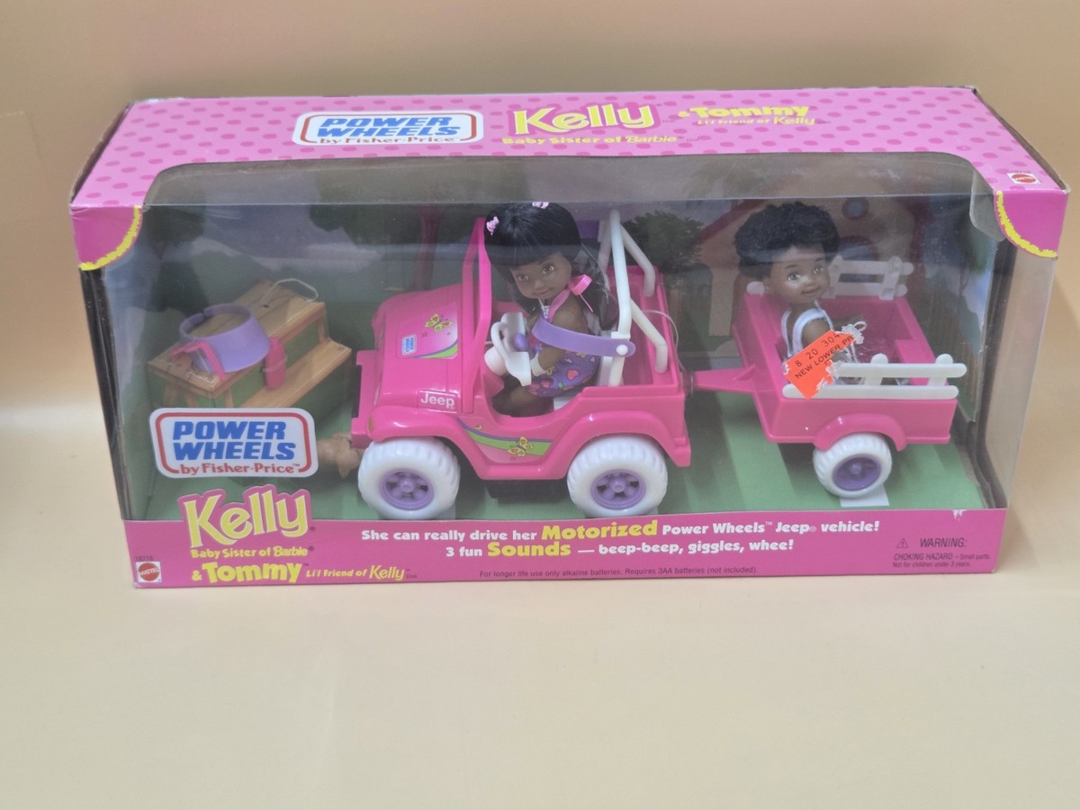 1997 Mattel Kelly & Tommy Power Wheels African American Jeep Set