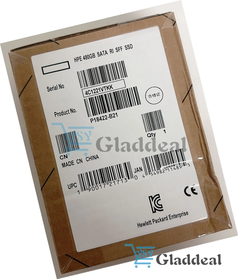 P18482-001 P18422-B21 HPE 480GB SATA 6G RI 2.5" SFF SC DS MV SSD US - Image 3 of 4