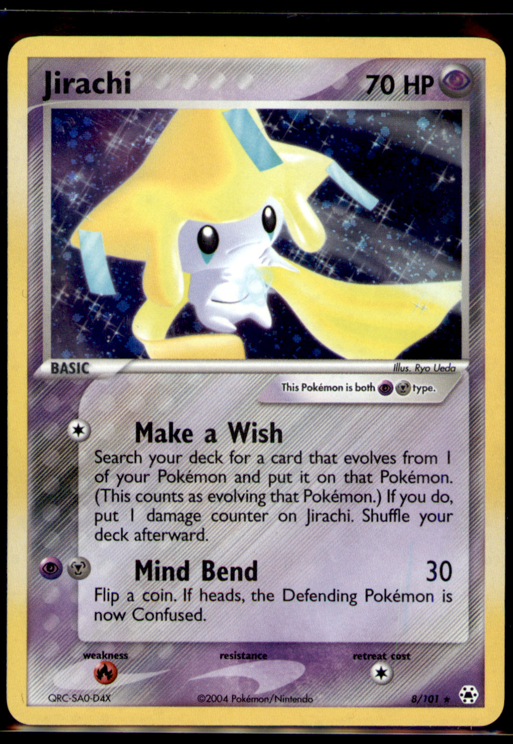 Jirachi Hidden Legends 8/101 Holo NM Ryo Ueda