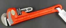 Ridgid 8" Heavy Duty Straight Cast Iron Pipe Wrench Steel Jaws. USA. New.
