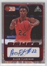 2021-22 Leaf Pro Set Power Base Red Spectrum Foil 1/25 Allen Flanigan Auto 3d6
