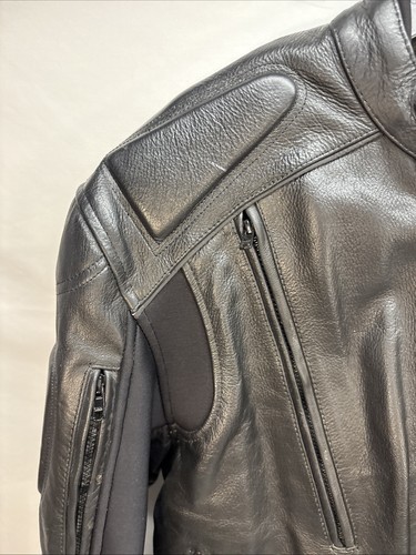 Millwaukee Men's Armored Race Style Leather Jacket (shell Only) Black - Foto 5 di 14