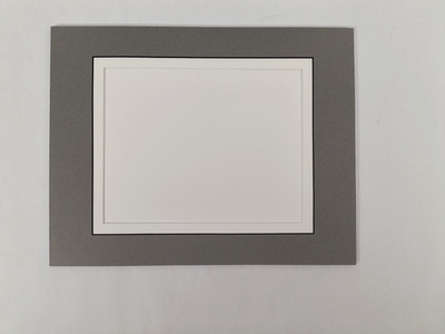 11'' x 14'' Double Mat w/ 7'' x 9'' opening and backing board