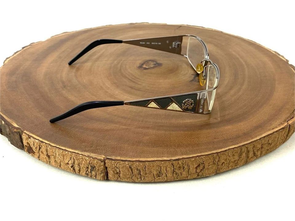 Monturas de gafas Roberto Cavalli RC 481 012 plata 53 18 130 mm hechas en Italia Foto 3 de 4