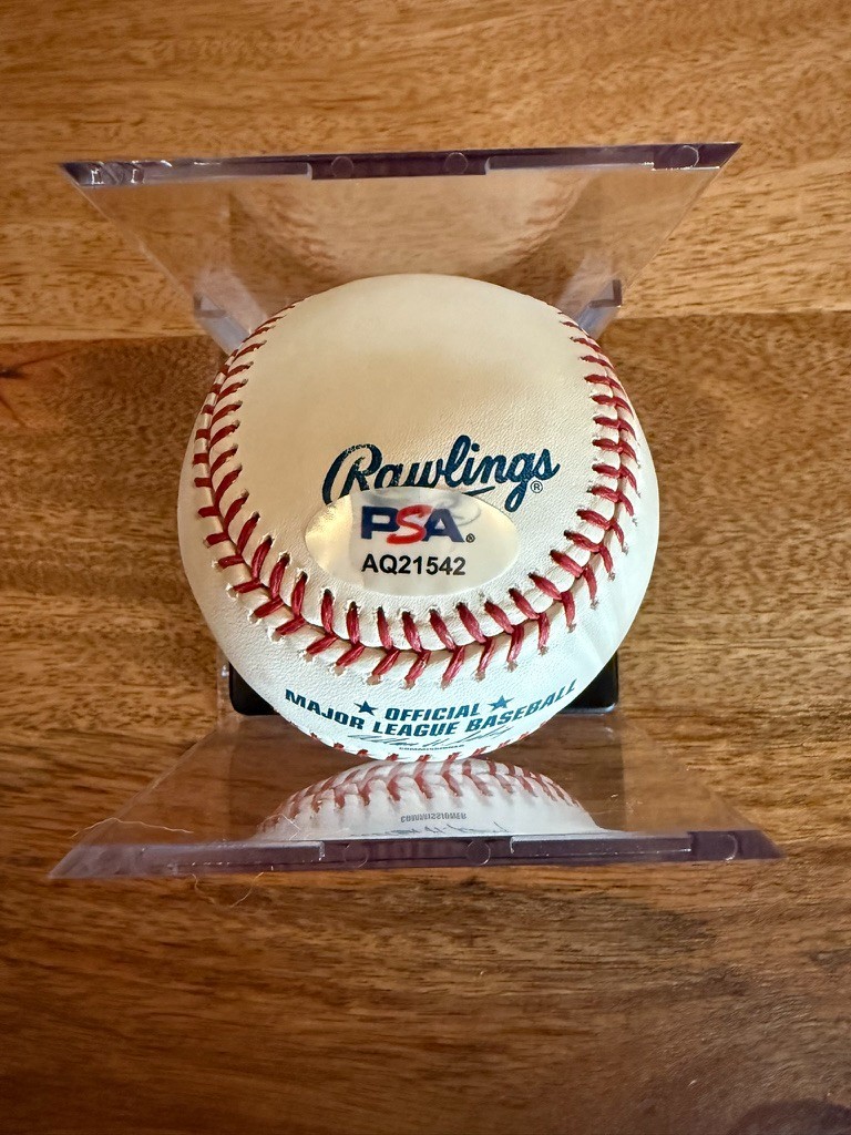 Adrian Beltre Signed Official Major League Baseball Autograph W/ PSA COA view 2