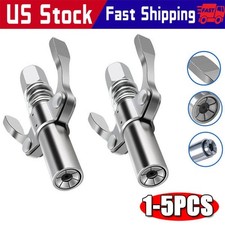 Grease Gun Coupler Double Handle High Pressure Quick Release Lock Oil Nozzles