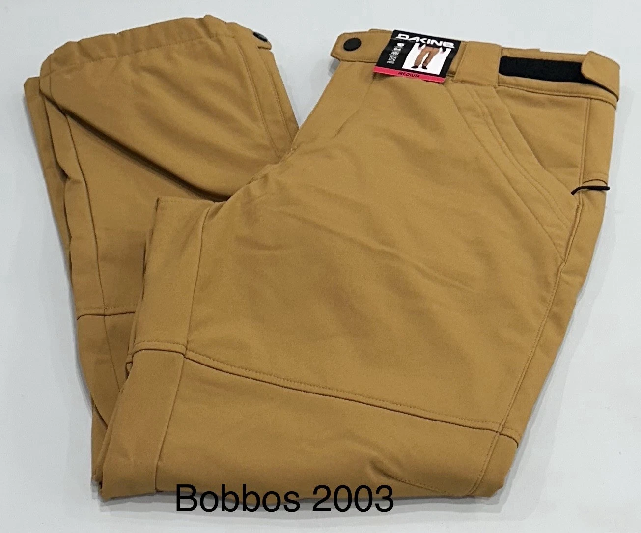 Dakine Men's Active Stretch Water Resistant Snow Pants, Tan, Size M