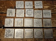 Lot of 18 Dies 2" x 2" Square Cuttlebug by Provo Craft Die Cutting