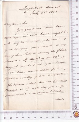 Sir George Staunton Schriftsteller Orientalist 2p ALS Havant 1853 nach W Jones RA Besuch