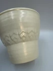 VINTAGE RED WING ART POTTERY MATTE WHITE JARDINIERE 445