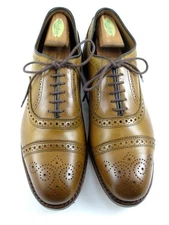 Allen Edmonds "Strand" Men's Cap-Toe Oxfords 10 B Walnut  Made in USA (643N)