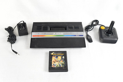 Vtg 80s Atari 2600 Jr. Junior Console Gemstik Missle Command TESTED READ