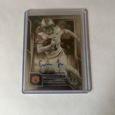 2025 Bowman U Chrome Eric Singleton Jr  #BCA-ESI Base Auto Auburn