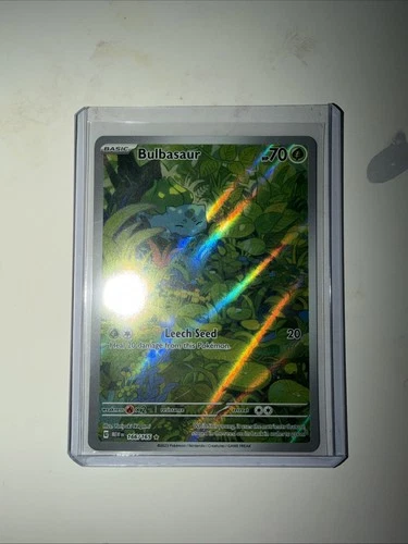 Bulbasaur Scarlet & Violet 166/165 Illustration Rare NM Condition