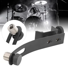 Drum Rim Microphone Clip Adjustable Shockproof Metal Mic Clamp Holder Instrument