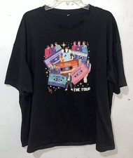 Jonas Brothers T-Shirt Adult 2XL Black Short Slv 2023 Tour Five Albums One Night